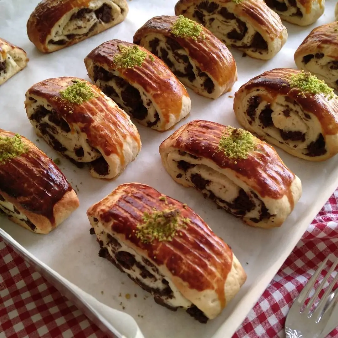 Турецкое печенье с маком и творогом