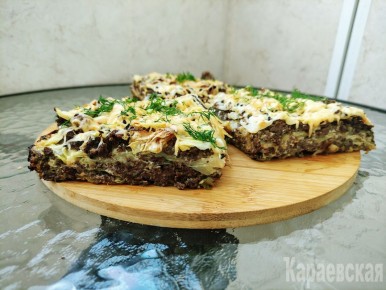 Слоеная запеканка из капусты и субпродуктов: вкусно и полезно