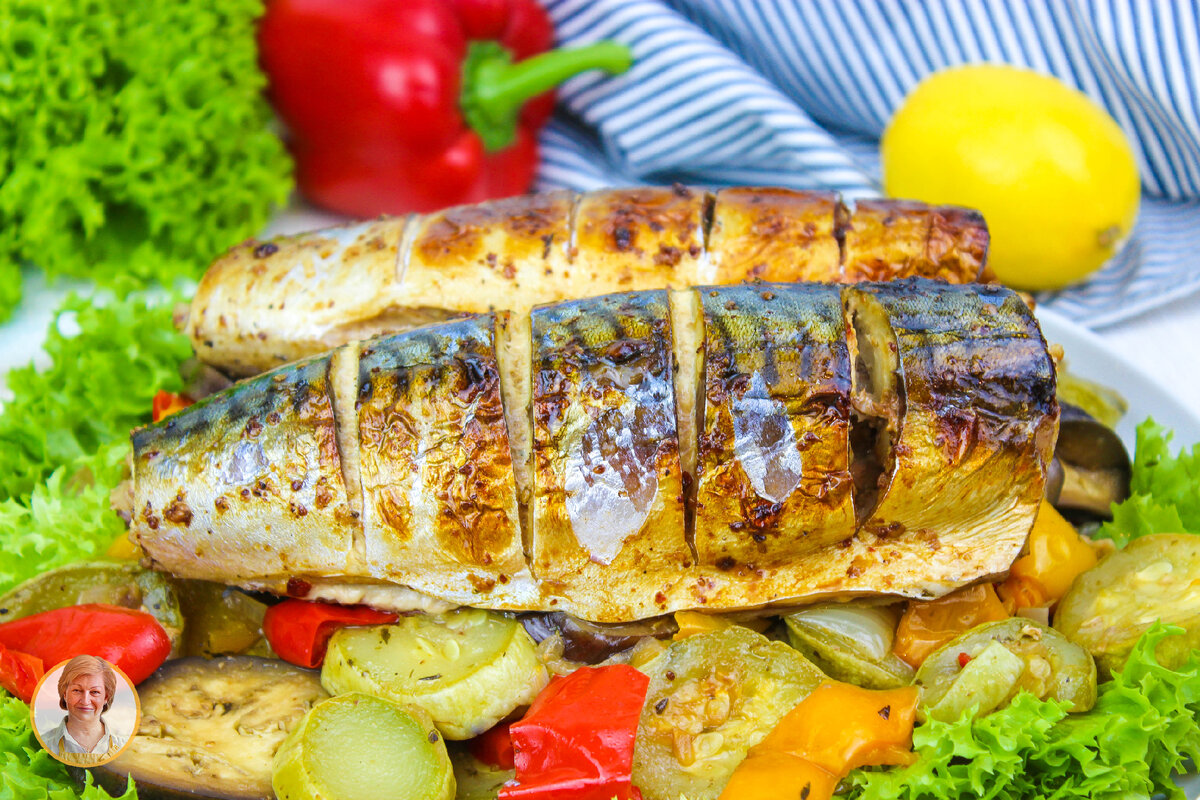 Скумбрия с овощами в духовке: быстро, вкусно и полезно