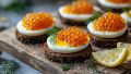 Икорные бутерброды: идеальная закуска к шампанскому для праздника
