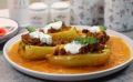 Перец, фаршированный курицей и запеченный в духовке